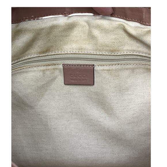 Gucci Sukey Guccissima Leather Hobo Bag Blush Pink 232955 Authentic Italy - Picture 7 of 16
